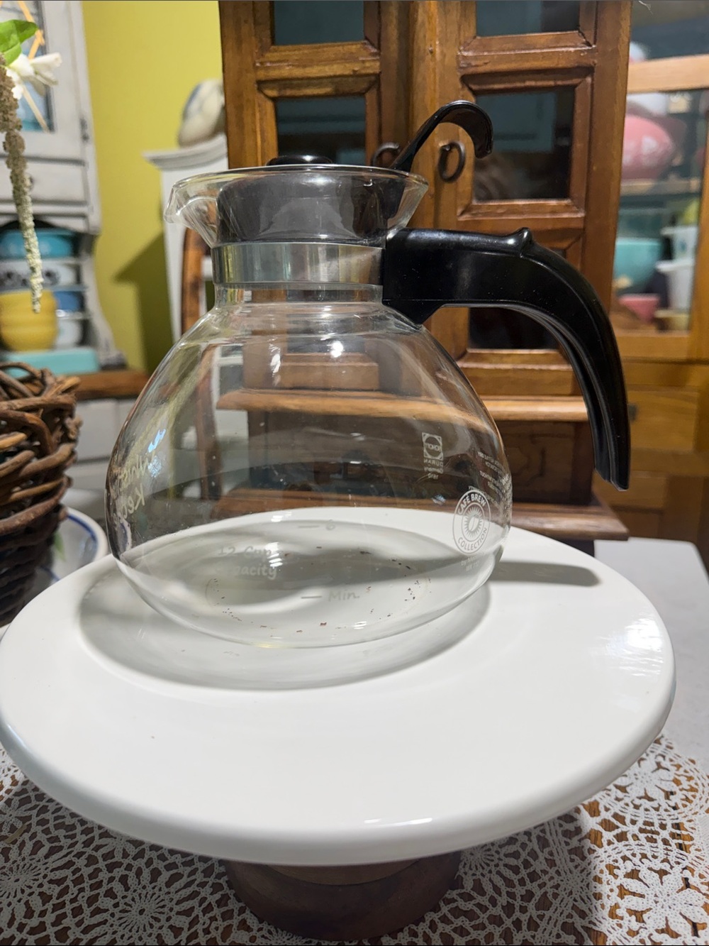 Glass Coffee pot whistling kettle